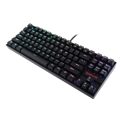 Redragon K552-RGB | Kumara | 80% | Wired | Red Switches | Black