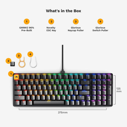 Glorious GMMK 2 Full Size Keyboard | Black