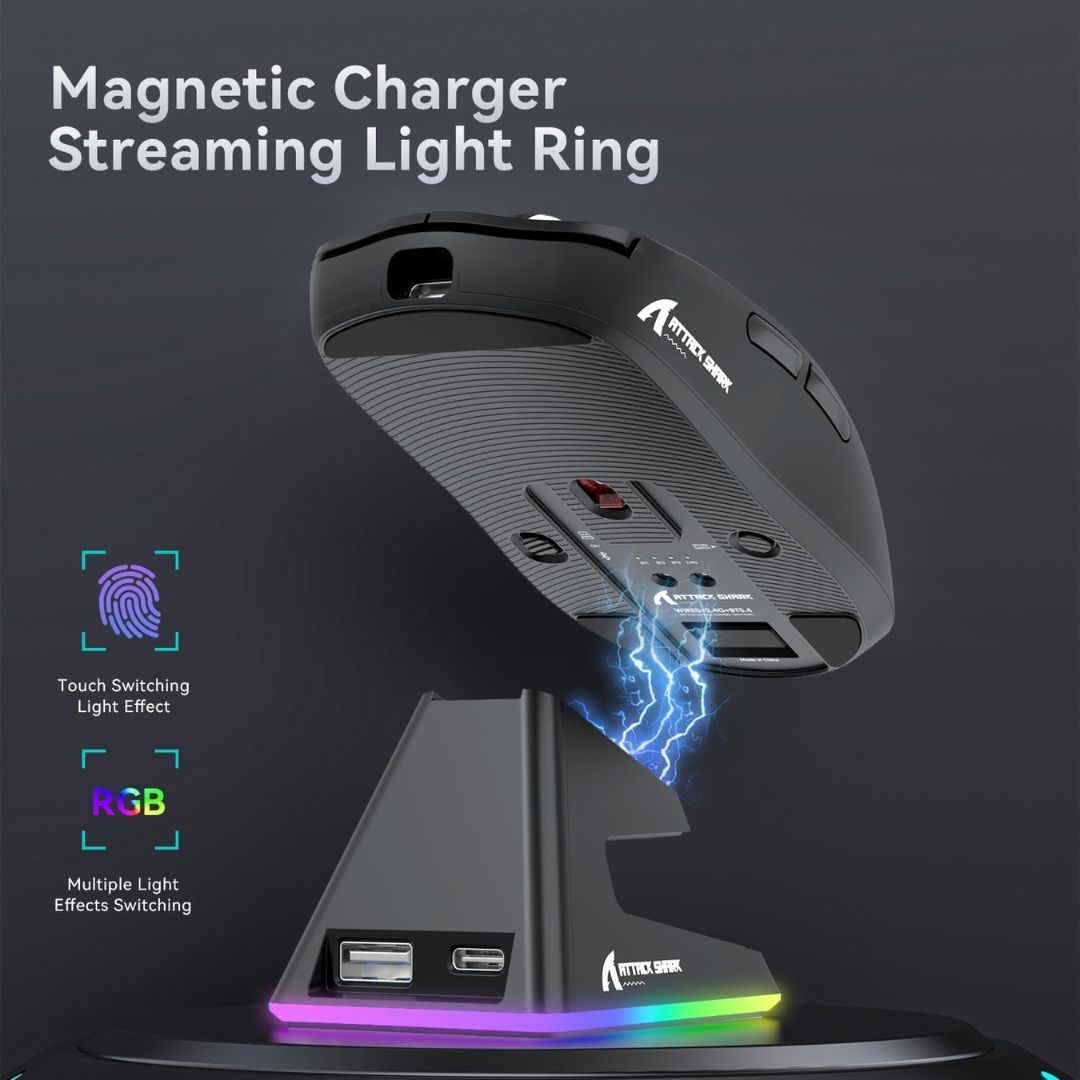 ATTACK SHARK X6 Wireless Gaming Mouse | Black