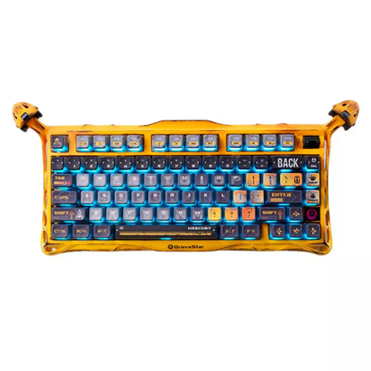 GravaStar Mercury K1 Pro Special Edition Gaming Keyboard | Battle-Worn Yellow