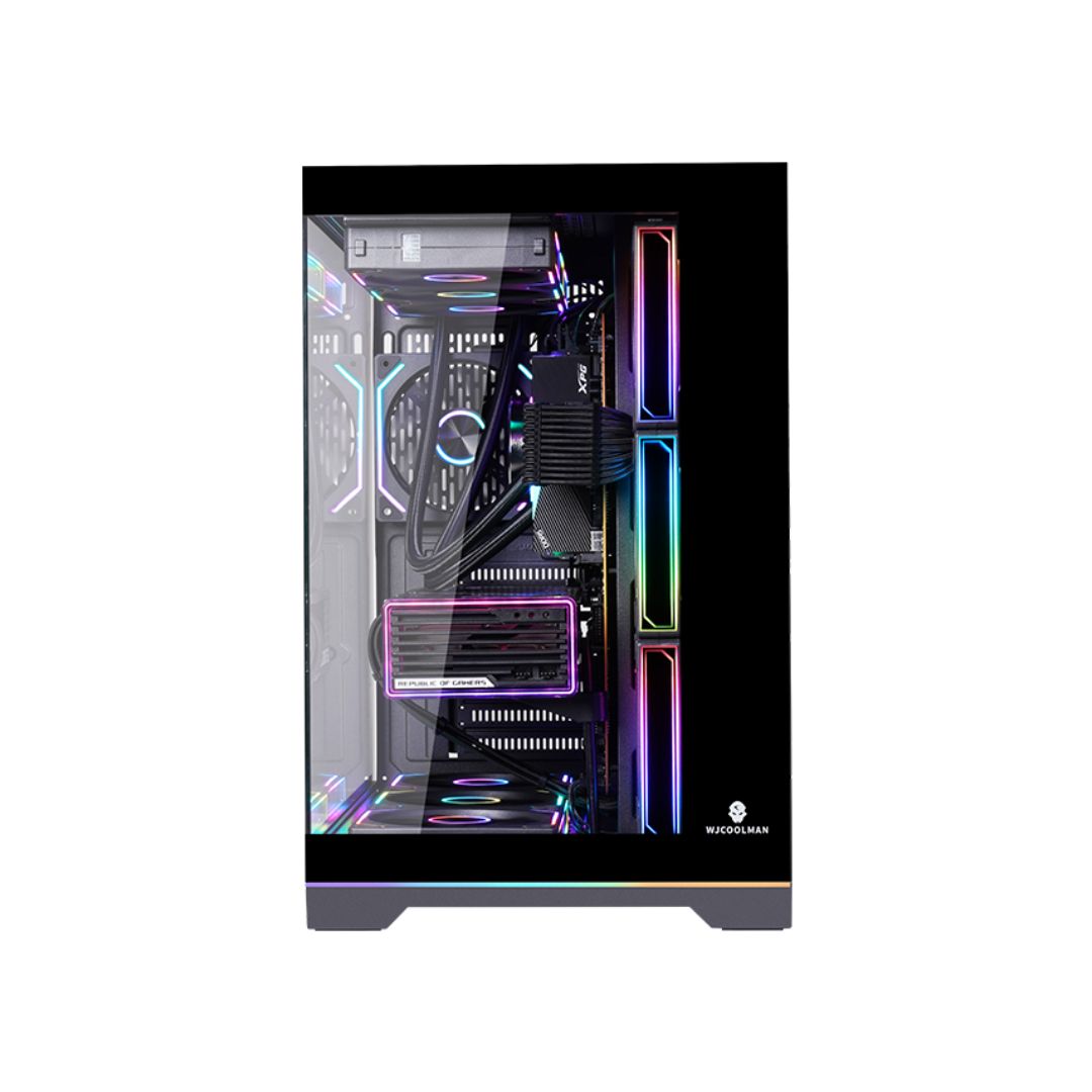 Wjcool Man ROBIN II PLUS SCAR 4 Fan Mid Tower Case | Black