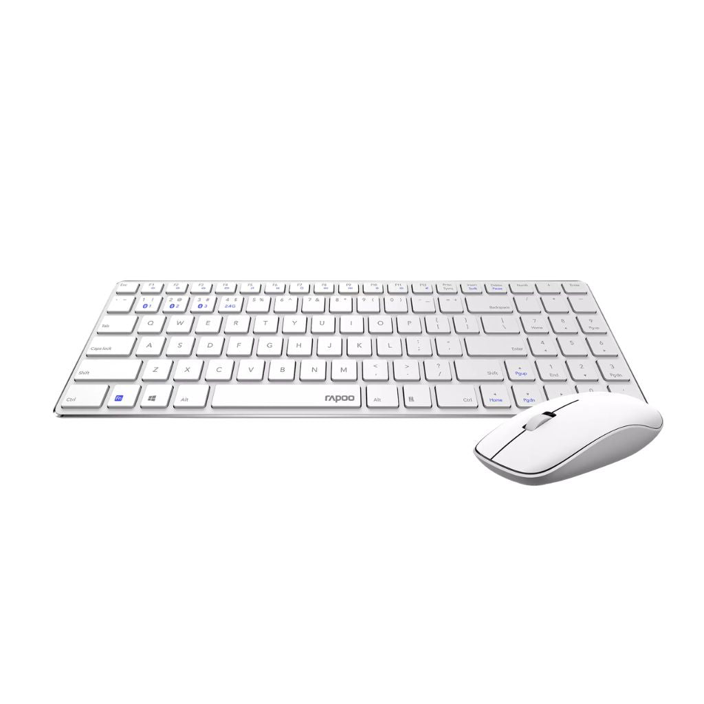 Combo Kit Rapoo 9320M Wireless Keyboard and Mouse | White
