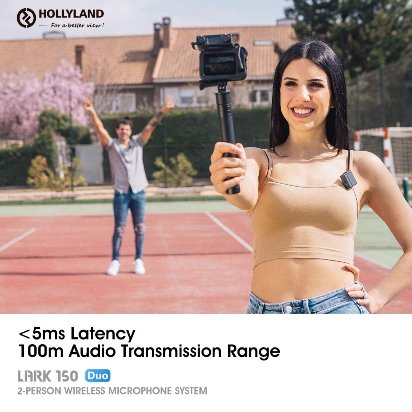 Hollyland LARK 150 Duo | Wireless Lavalier Microphone