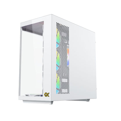 Xigmatek CUBI II Arctic Glass | Mid Tower Case | White