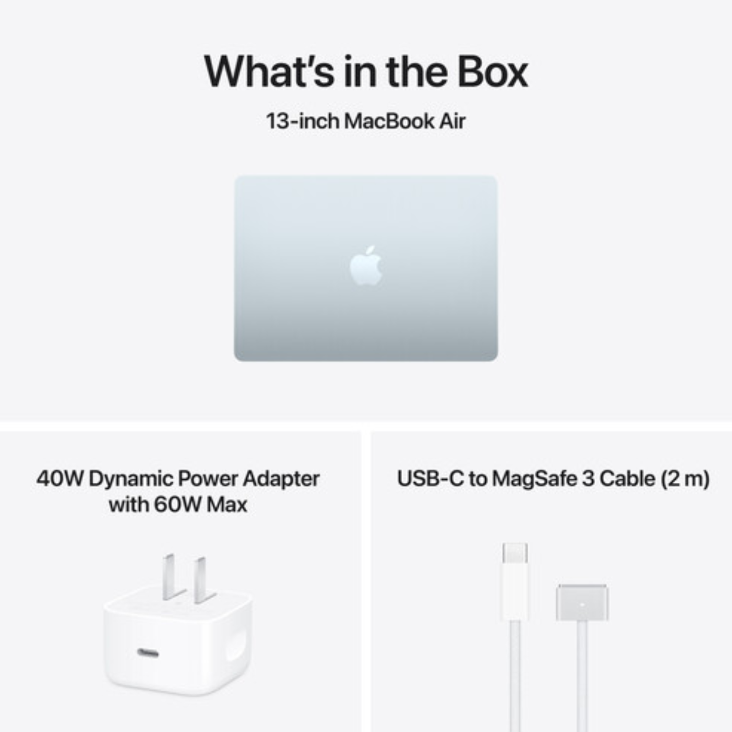 Apple Macbook Air MDHH4AB/A | A3449 | M5 Chip (10 Core) | GPU (8 Core) | RAM 16GB | SSD 512GB | 13.0 (2560 x 1664) | Sky Blue