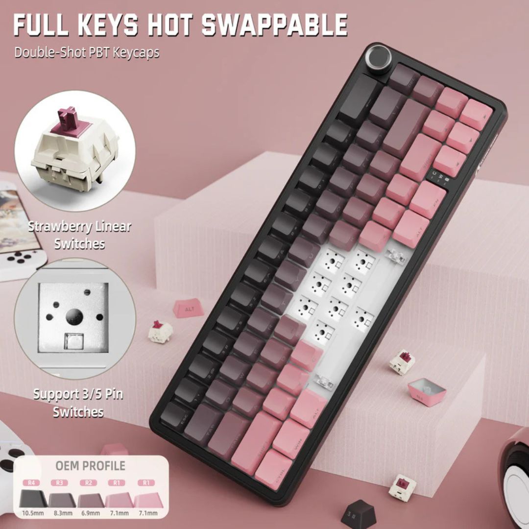 ATTACK SHARK X66 Wireless Mechanical Keyboard | Blackberry