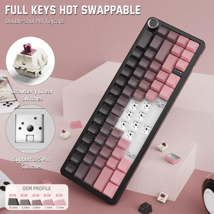 ATTACK SHARK X66 Wireless Mechanical Keyboard | Blackberry