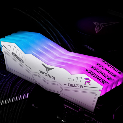 TEAMGROUP T-Force Delta RGB DDR5 Ram 64GB (2x32GB) 6000MHz CL38 | White