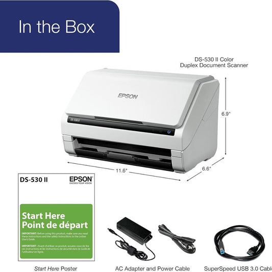 Epson DS-530 II | Color Duplex Document Scanner