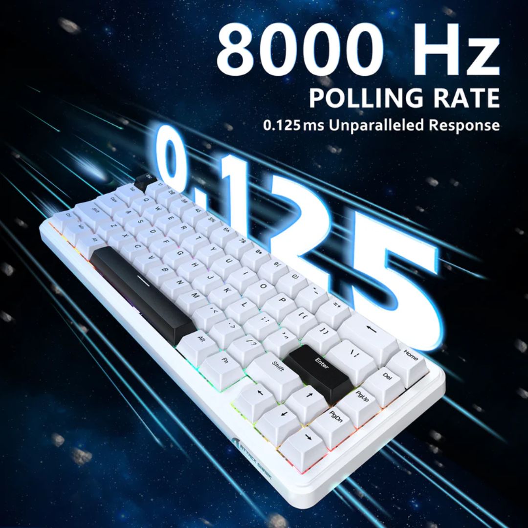 ATTACK SHARK X65 Magnetic Mechanical Keyboard | White