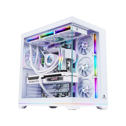 Wjcool Man ROBIN II PLUS SCAR 4 Fan Mid Tower Case | White