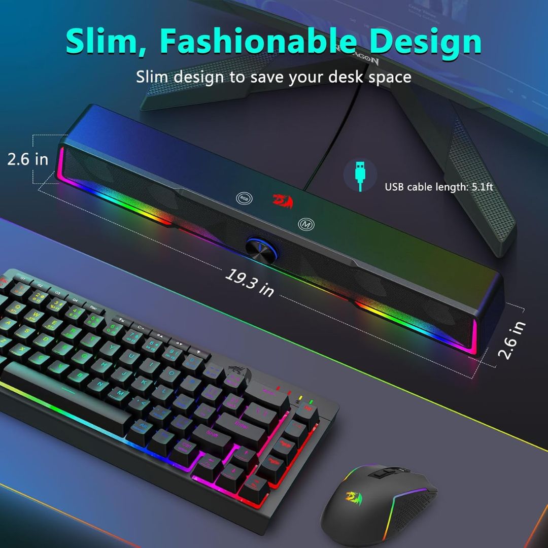 Redragon Catenon GS516 RGB Wireless Desktop Speakers