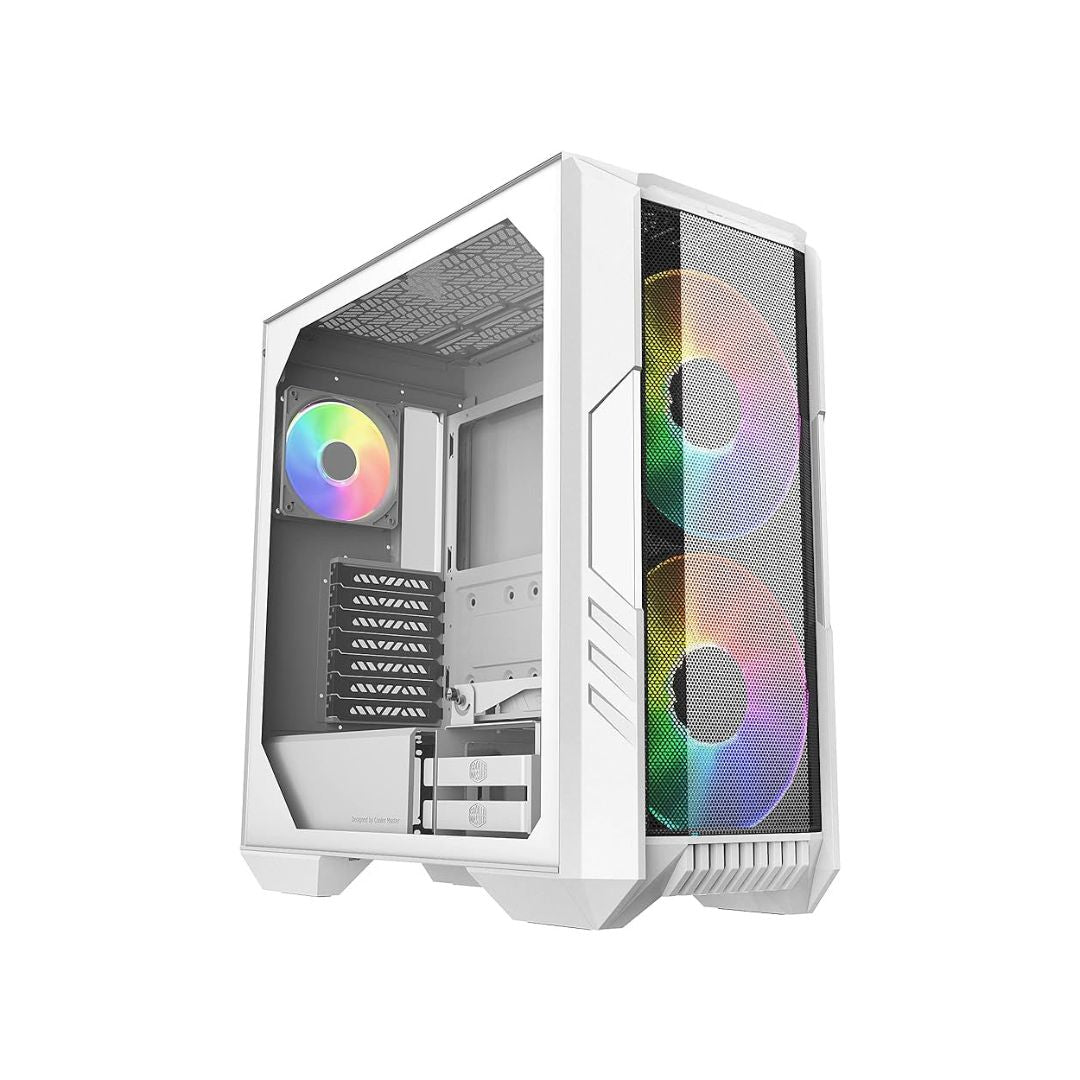 Cooler Master HAF 500 Mid Tower 3 Fan | White