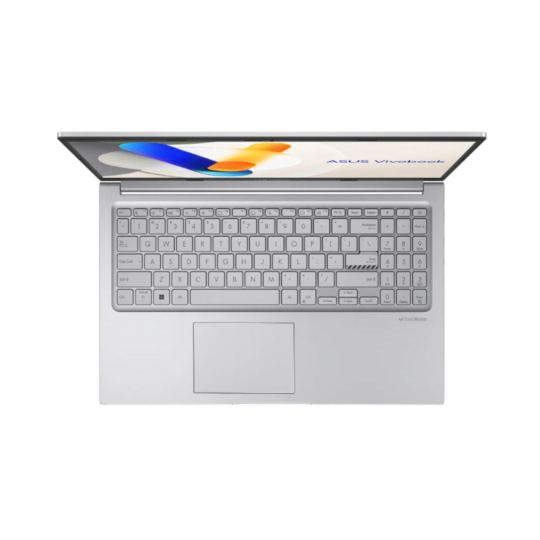 ASUS Vivobook 15 X1504VA-BQ4173 | Intel Core 7-150U | RAM 8GB | SSD 512GB | Intel Graphics | 15.6 Inch FHD 60Hz | Cool Silver