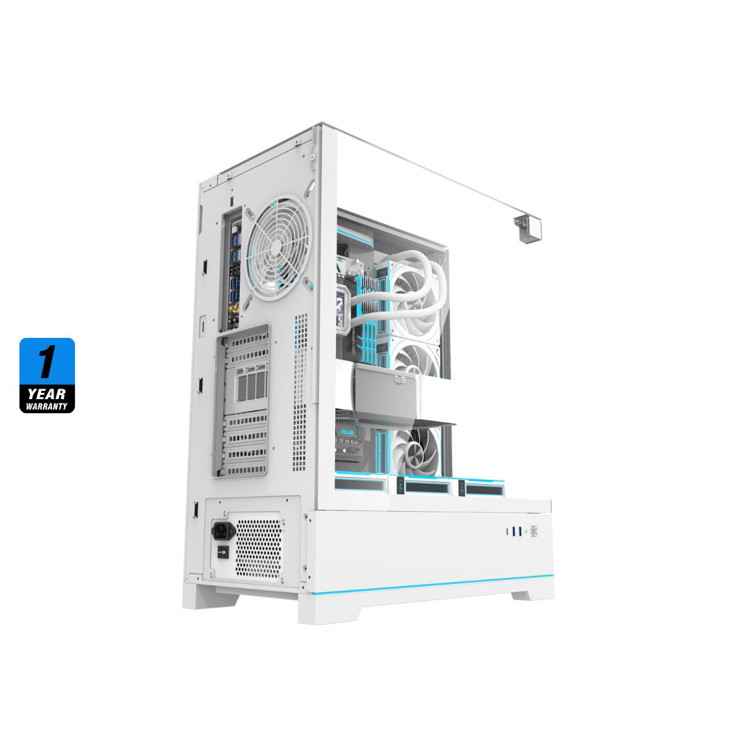 DarkFlash DY450L Pro Mid Tower Case | White