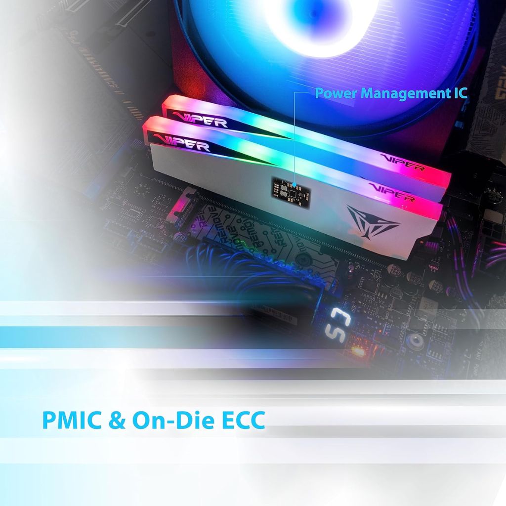 Viper Elite 5 DDR5 RAM 32GB (2x16GB) 6000MHz RGB CL30 | White