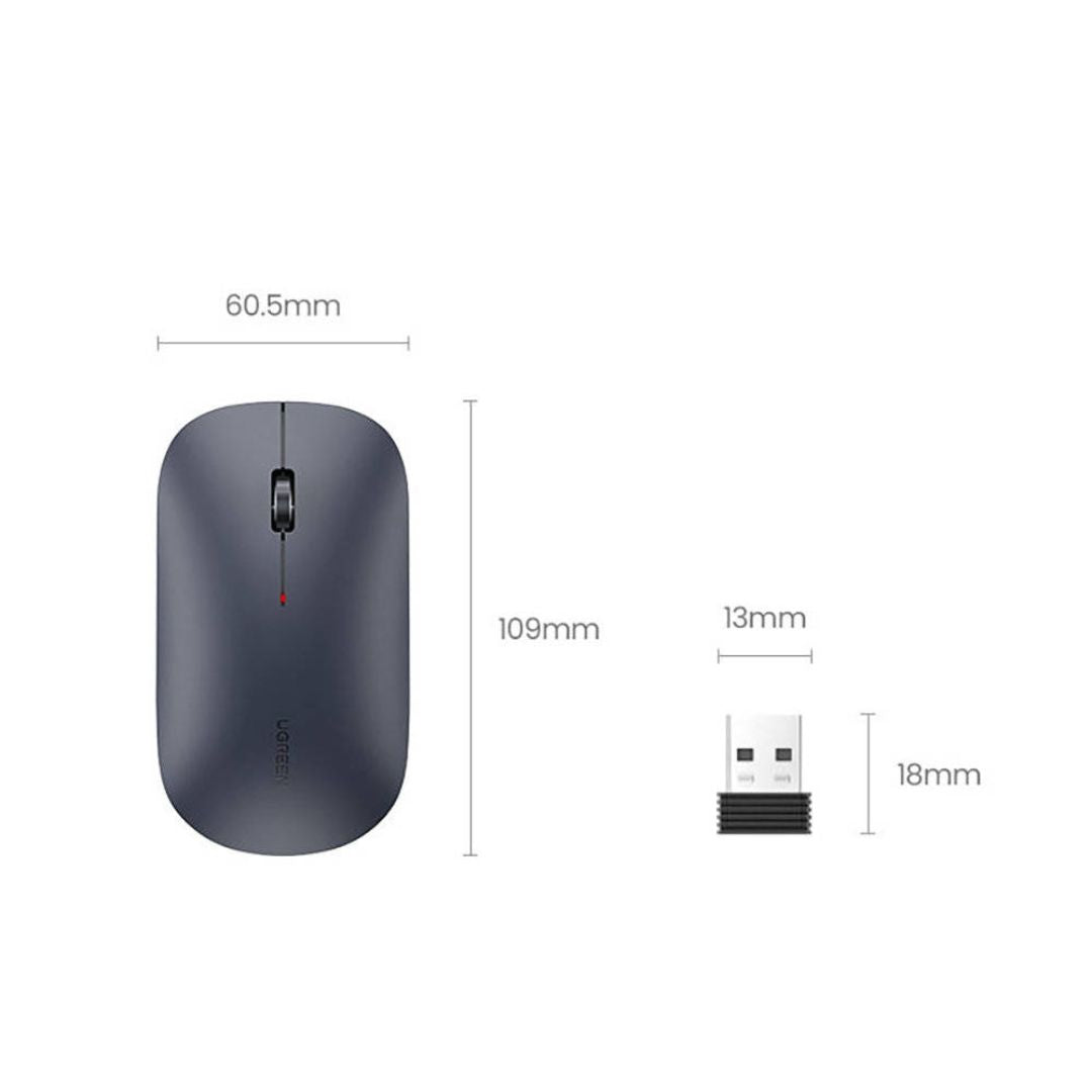 UGREEN MU001 USB Optical Wireless Mouse | Black