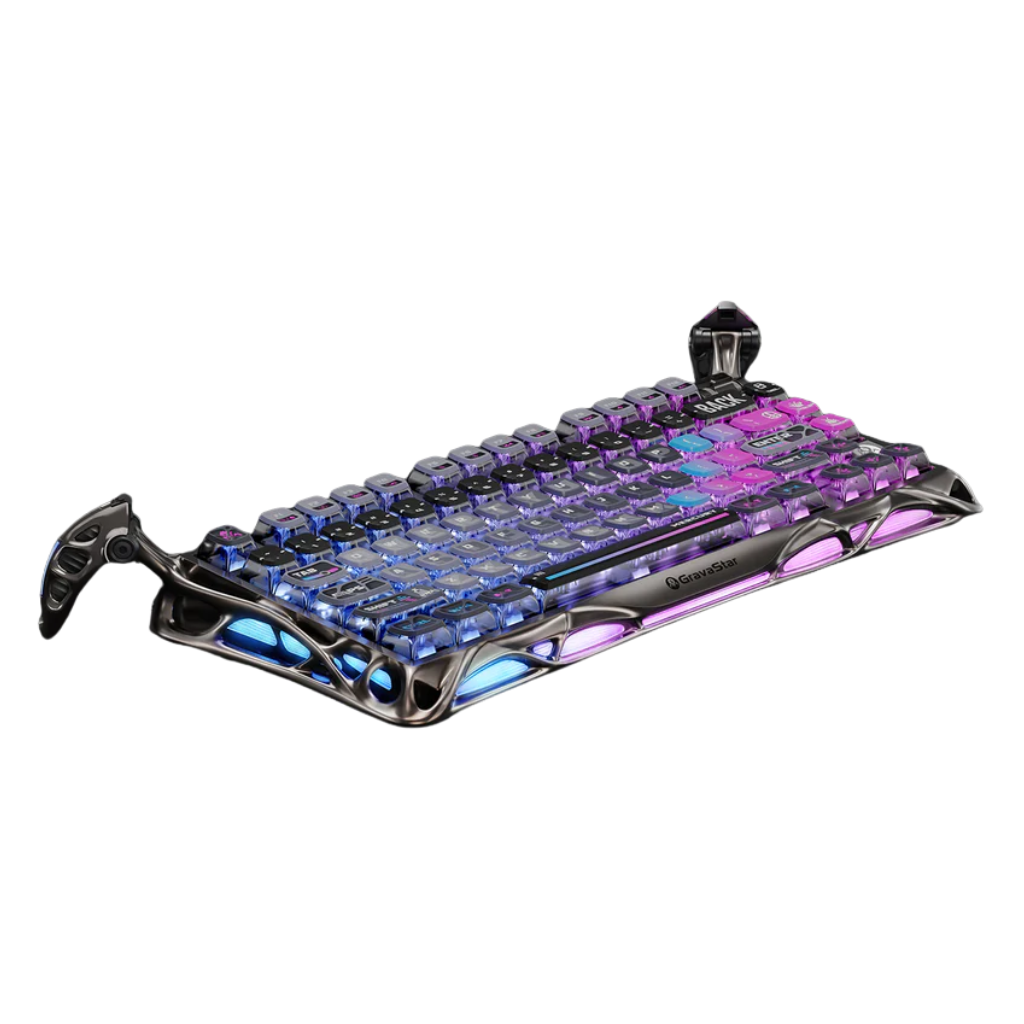 Gravastar Mercury K1 Pro Special Edition CBLK-CN Gaming Keyboard | Cyberpunk