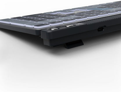 Hama WKM‑750 Multi‑Device Wireless Keyboard & Mouse Set | LED Backlit | 6‑Button Optical Mouse | Multi‑Device Bluetooth & 2.4 GHz RF Connectivity | Rechargeable | Ergonomic Design