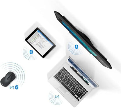 Hama Wireless Bluetooth Optical Mouse | 6 Buttons | Multi-Device Mouse for PC & Laptop | 800 | 2400 DPI Adjustable | Right-Handed | Compatible with Windows | macOS & Android