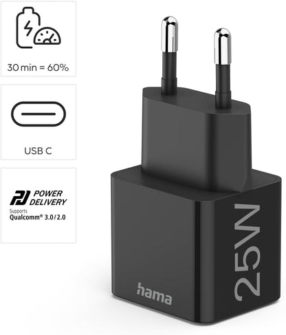 Hama Power Delivery (Pd) / Qualcomm 25W Mobile Phone Charger