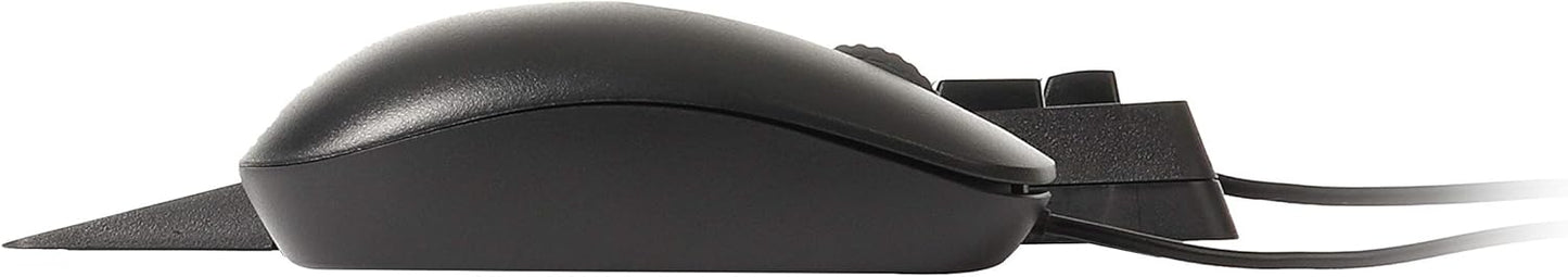 Rapoo NX2000 Wired Keyboard and Mouse Combo – Spill-Resistant Keyboard, 1600 DPI Optical Mouse, USB 3.0, Plug-and-Play, Black