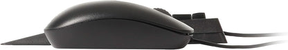 Rapoo NX2000 Wired Keyboard and Mouse Combo – Spill-Resistant Keyboard, 1600 DPI Optical Mouse, USB 3.0, Plug-and-Play, Black