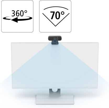 Hama 139991 C-400 Full HD 1080p Webcam | Integrated Microphone | Privacy Cover | 70° Field of View