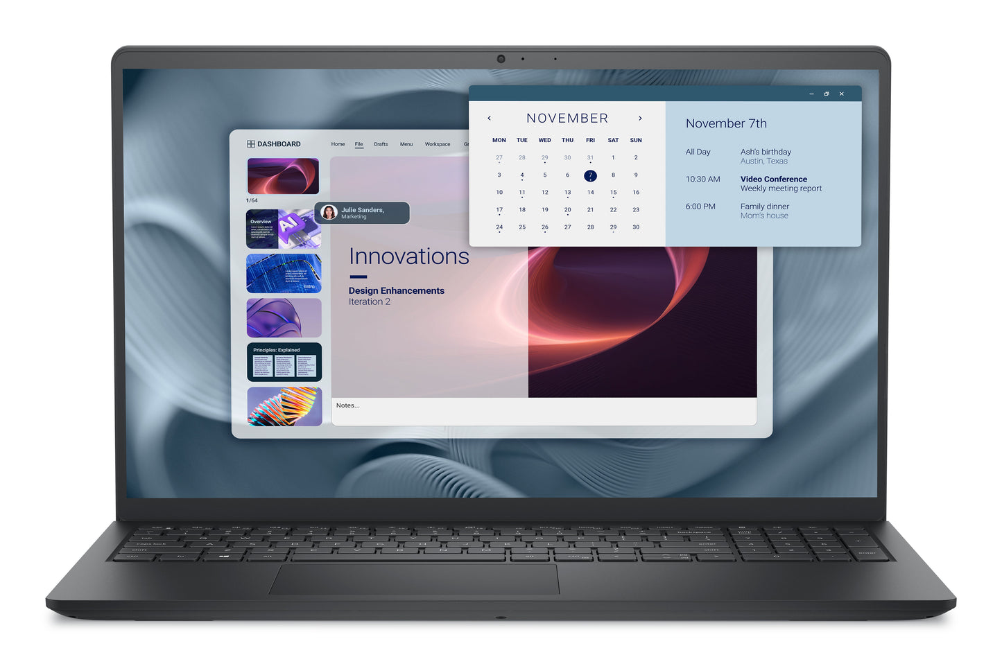 DELL Pro 15 Essential PV15250 PV15250_RPLU_004_P - 15.6" FHD 120Hz - Intel Core 3 100U - 8GB RAM - 512GB SSD - Shared - WIN 11 PRO K