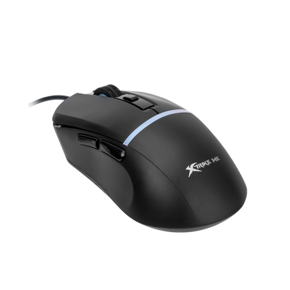 Xtrike Me GM-322 Gaming Mouse Wired USB | 7200DPI Optical Mouse / 7 Buttons / 1000Hz | Colorful RGB Backlit Optical Gaming Mice for PC Laptop Gamer (Black)