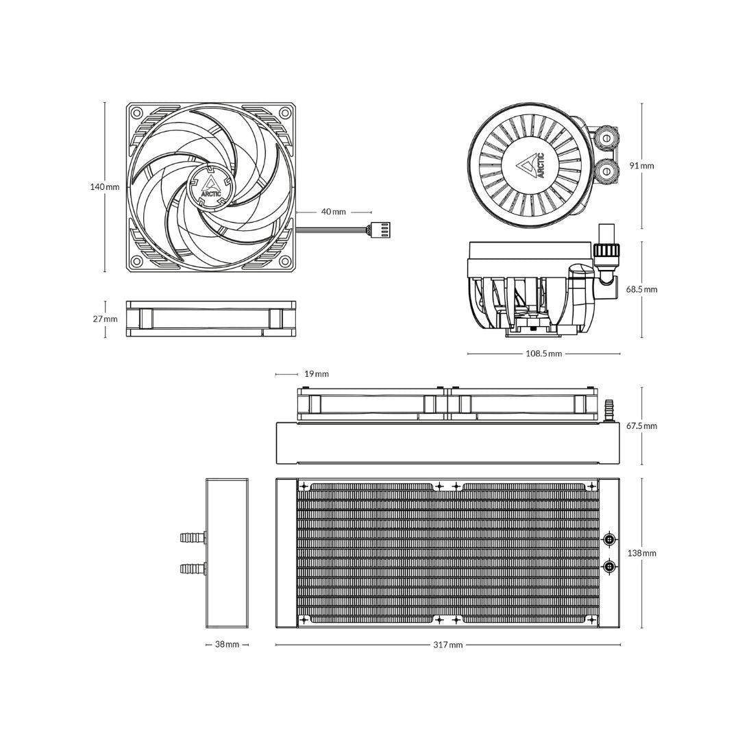 Arctic Liquid Freezer III 280 | Black