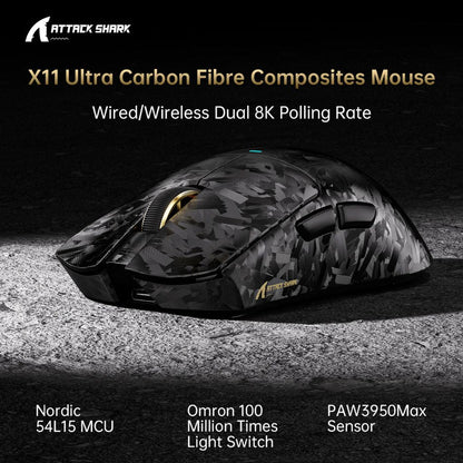 Attack Shark X11 Ultra Wireless | Black