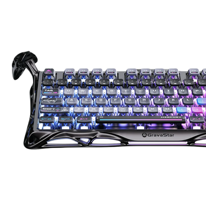 Gravastar Mercury K1 Pro Special Edition CBLK-CN Gaming Keyboard | Cyberpunk