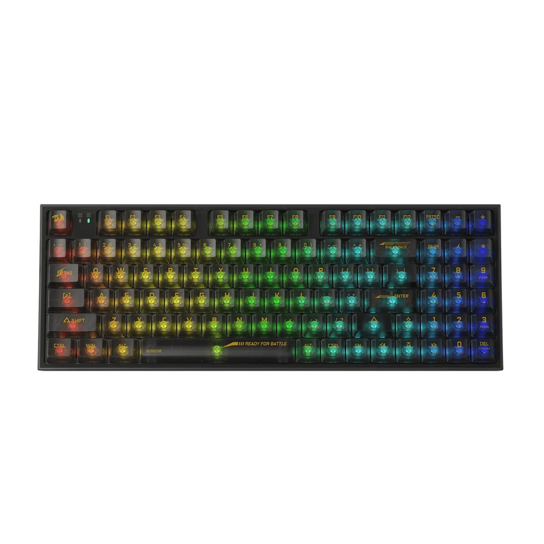 Redragon IRELIA K658CTB PRO RGB 90% | USB-C wired | BT | 2.4 GHz wireless Translucent Crystal Switch