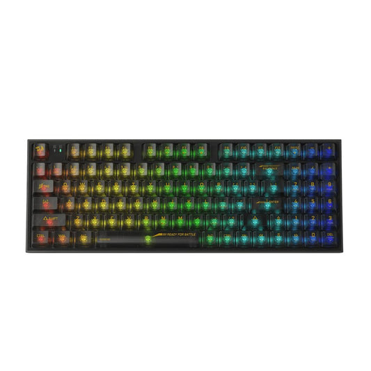Redragon IRELIA K658CTB PRO RGB 90% | USB-C wired | BT | 2.4 GHz wireless Translucent Crystal Switch