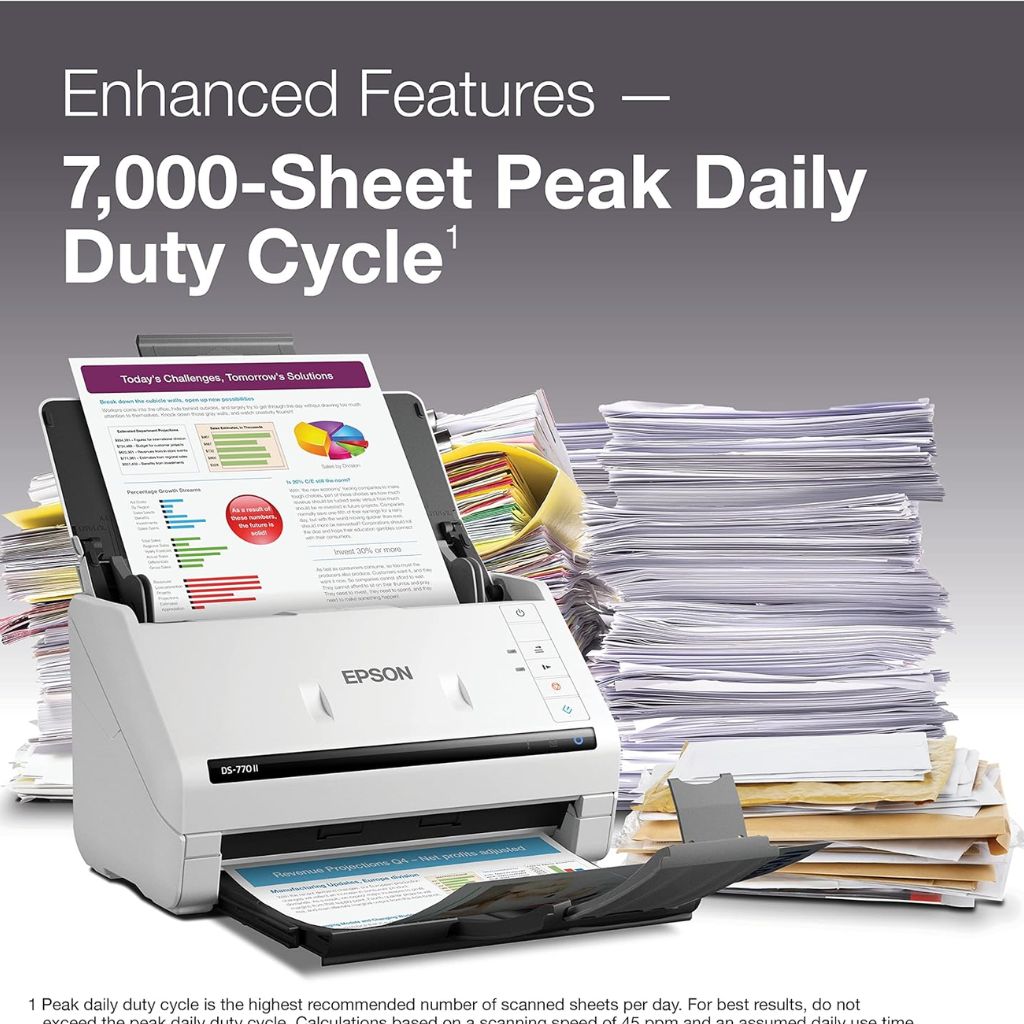 Epson DS-770 II | Color Duplex Document Scanner
