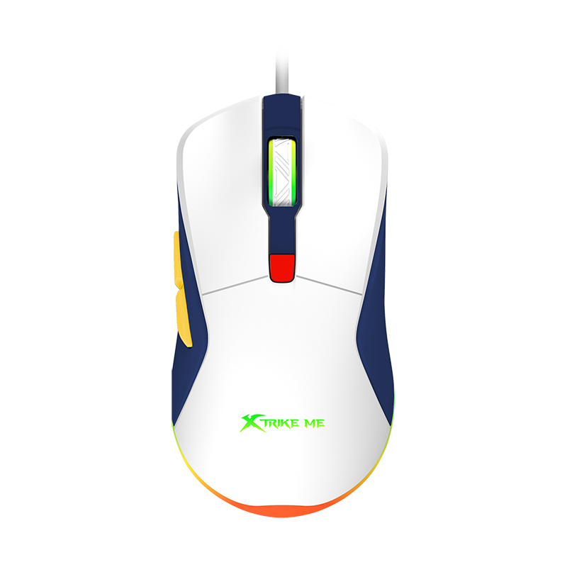 XtrickMe GM-227 Wired Gaming Mouse with 7 Color Backlit | Ergonomic Design | 6 Buttons | 4 Adjustable DPI Levels