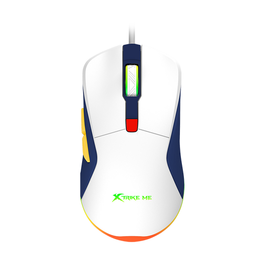 XtrickMe GM-227 Wired Gaming Mouse with 7 Color Backlit | Ergonomic Design | 6 Buttons | 4 Adjustable DPI Levels