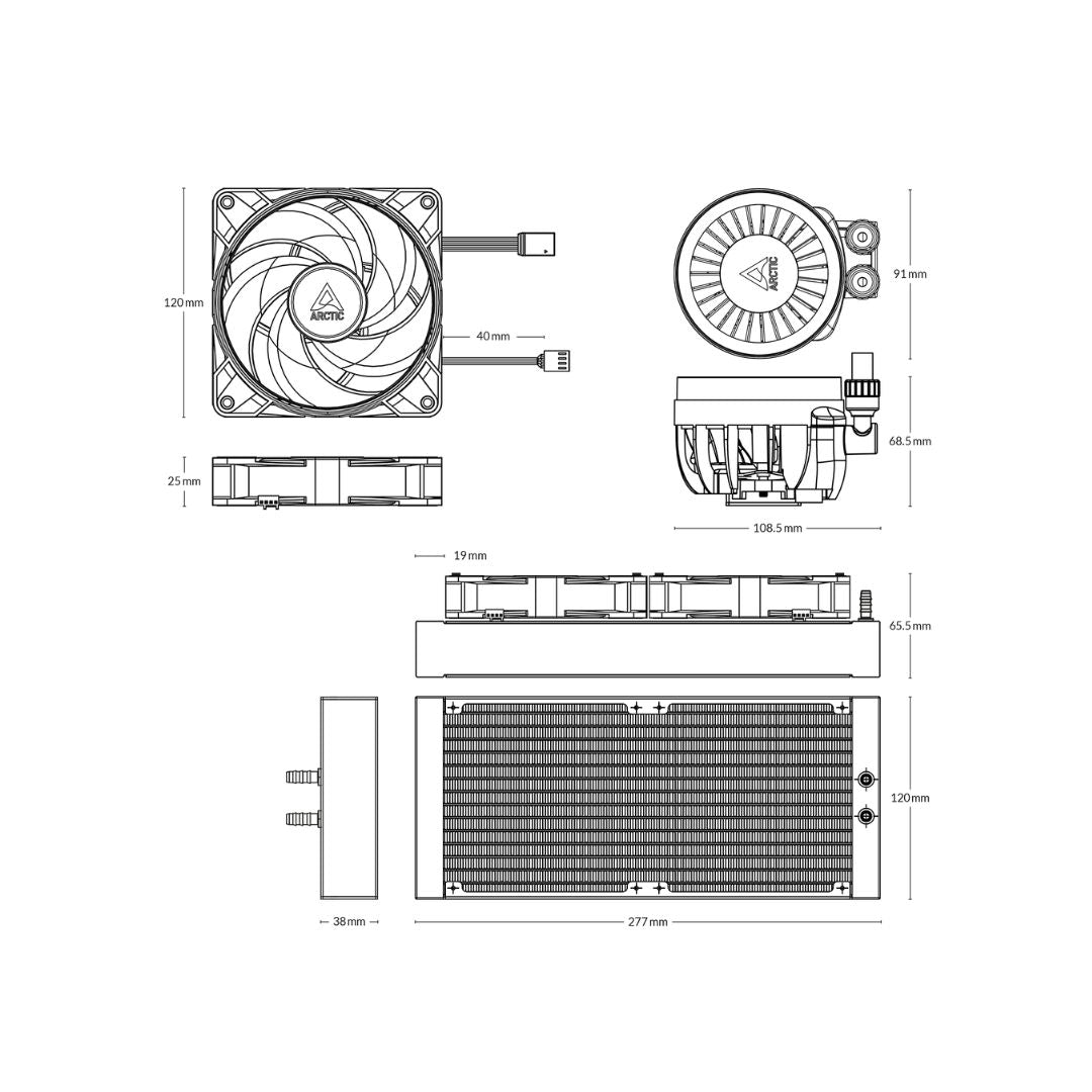 Arctic Liquid Freezer III 240 A-RGB | White