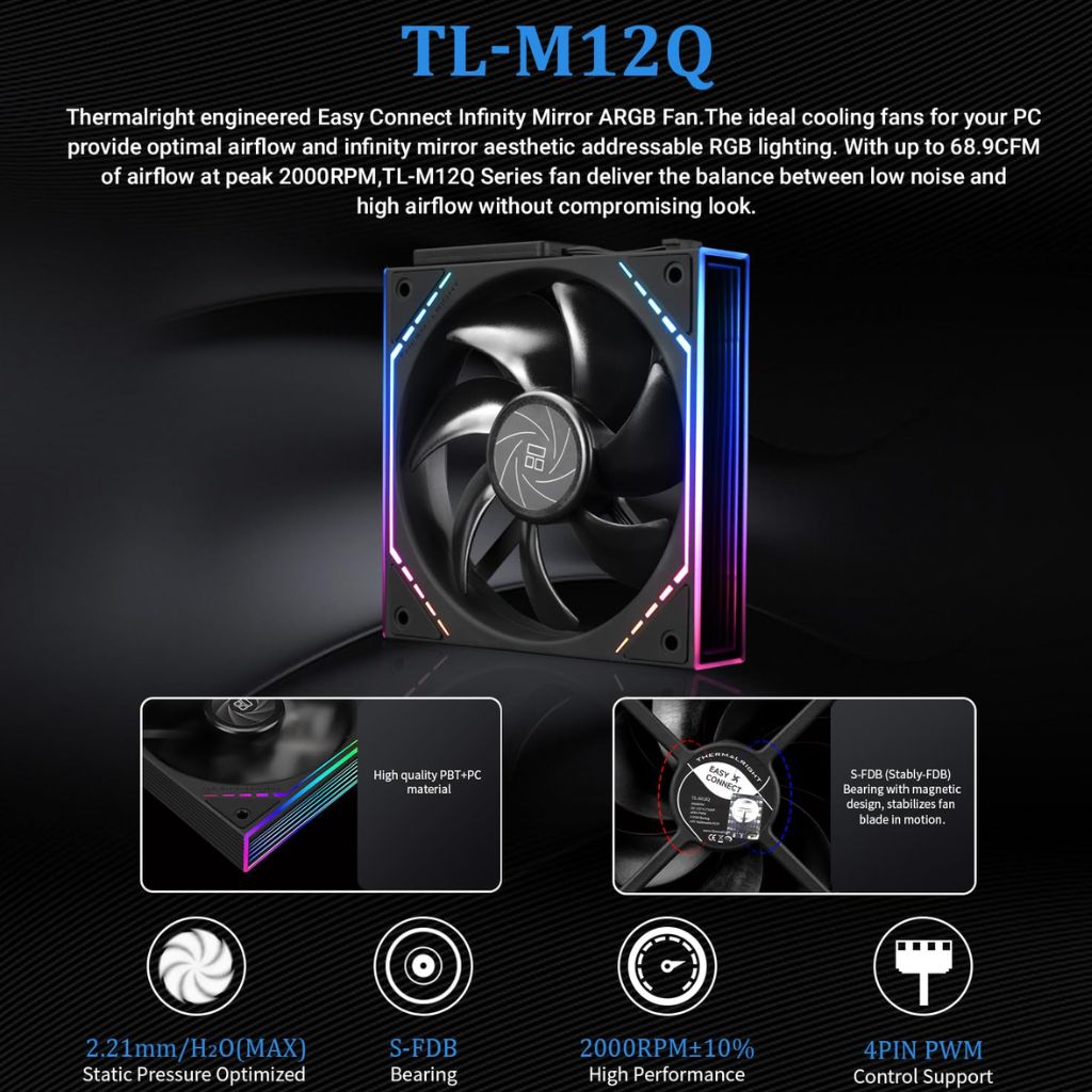Thermalright Peerless Vision 360 ARGB CPU Cooler | Black