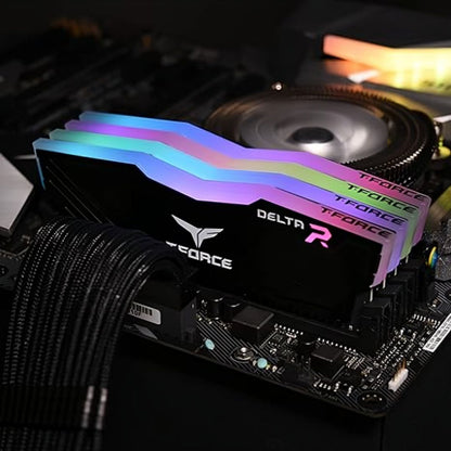 TEAMGROUP T-Force Delta RGB DDR4 Ram 16GB (2x8GB) 3600MHz CL18 | Black