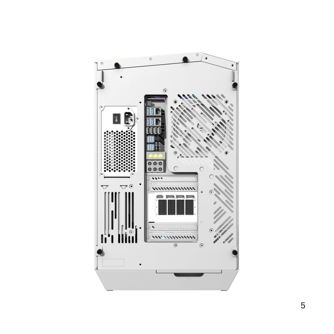 DarkFlash DY470 Mid Tower Case | White