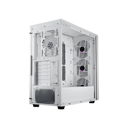 Cooler Master MasterBox 600 Mid Tower 4 Fan | White