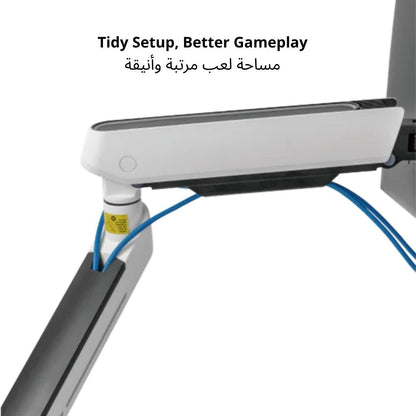 Avetron MA100 Gaming Monitor Arm – Spring‑Assisted, 27″–45″, Clamp & Grommet