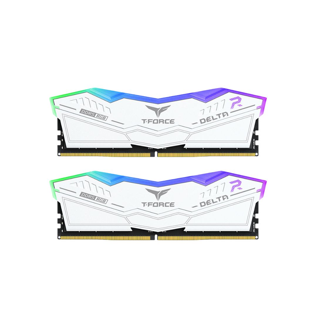 TEAMGROUP T-Force Delta RGB DDR5 Ram 16GB (2x8GB) 6000MHz CL38 | White