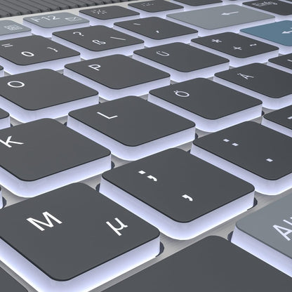 Hama WKM‑750 Multi‑Device Wireless Keyboard & Mouse Set | LED Backlit | 6‑Button Optical Mouse | Multi‑Device Bluetooth & 2.4 GHz RF Connectivity | Rechargeable | Ergonomic Design