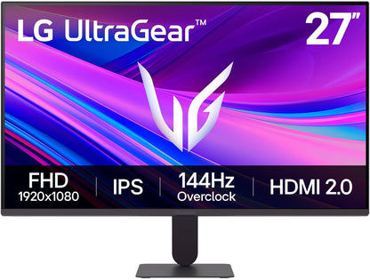 LG Ultragear G4 27" 120Hz (Overclock 144Hz) FHD IPS Gaming Monitor | 27G411A with NVIDIA G-SYNC Compatible, sRGB 99% (Typ.)