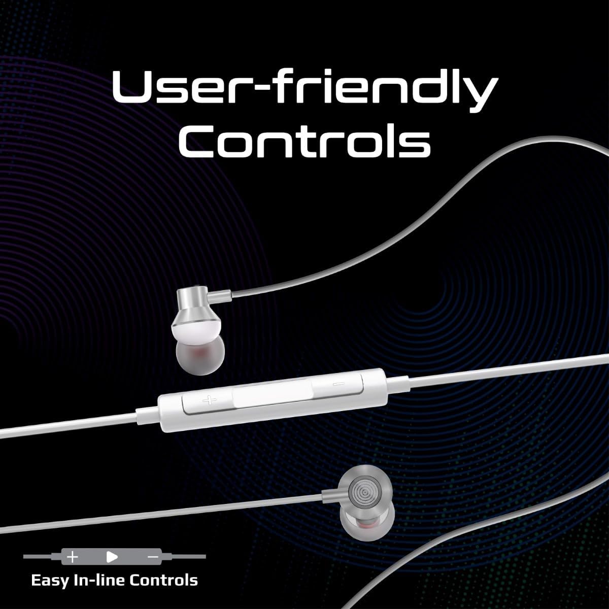 Promate Earphones with Lightning Connector, In-Ear MFi Certified Earphones with Microphone, Noise Isolation, Call Function, In-Line Volume Control Compatible for iPhone, iPad