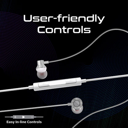 Promate Earphones with Lightning Connector, In-Ear MFi Certified Earphones with Microphone, Noise Isolation, Call Function, In-Line Volume Control Compatible for iPhone, iPad