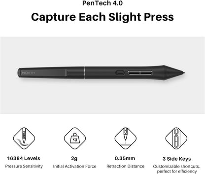 Huion Kamvas 16 (Gen 3) | 15.8″ 2.5K QHD Pen Display | Nano-Etched Canvas Glass | PenTech 4.0 | Dual Dials | 99% sRGB